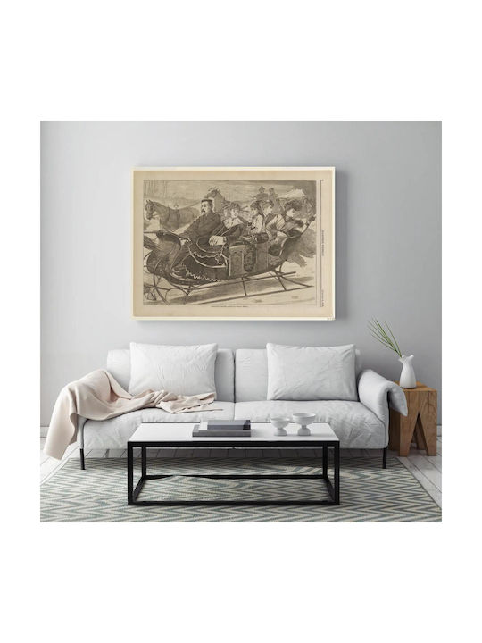 Christmas Belles Gemälde auf Leinwand 80x50cm