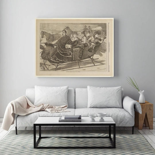 Christmas Belles Πίνακας σε Καμβά 80x50cm