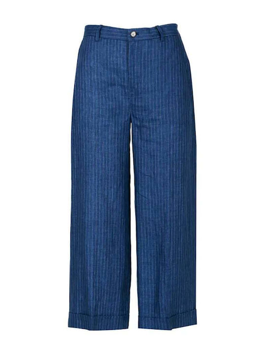 Ralph Lauren Damen Stoff Hose Blue