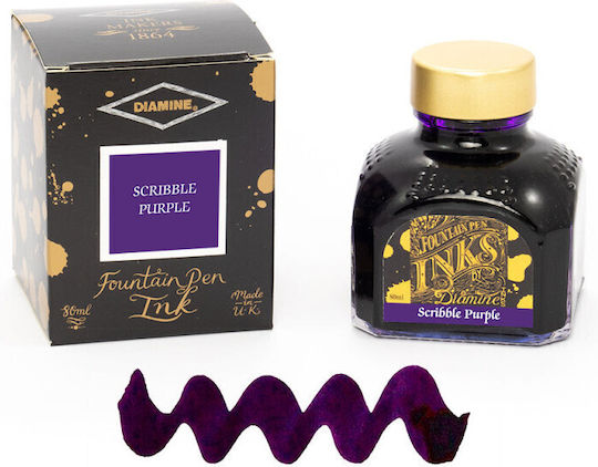 Diamine Ersatz- und Füllfederhaltertinten für Füllfederhalter Lila 80ml