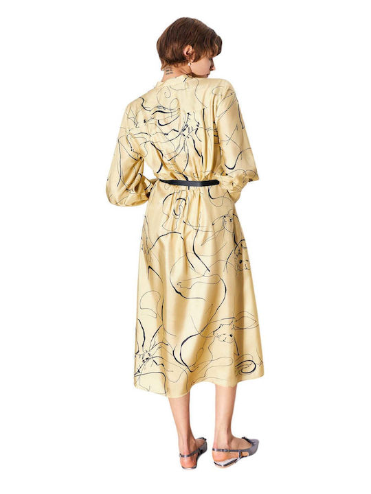 Midi Kleid Beige