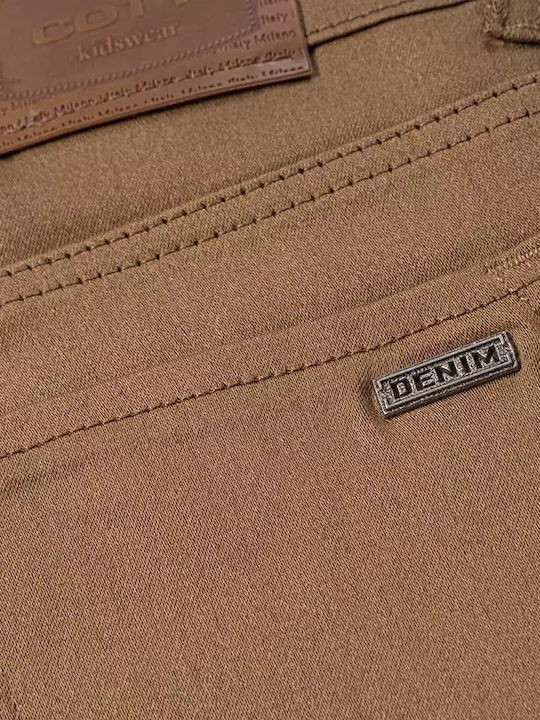 Kids' Fabric Pants Brown