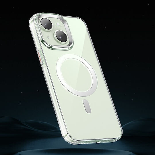 Hoco Handyhülle Silikon 2mm Magnetischer Transparent Umschlag Rückseite für iPhone 15 Plus