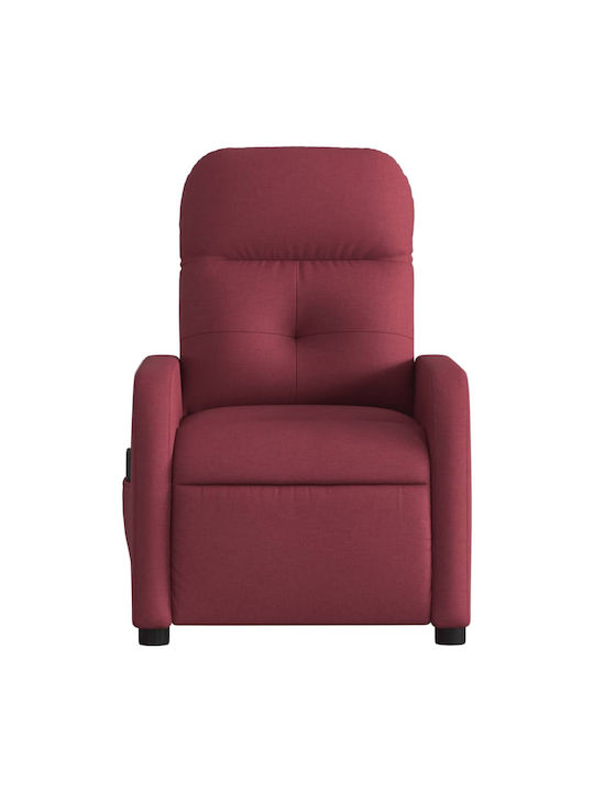 Relaxsessel Friseurwaschbecken mit Fußhocker Burgundisch 66x89x96cm