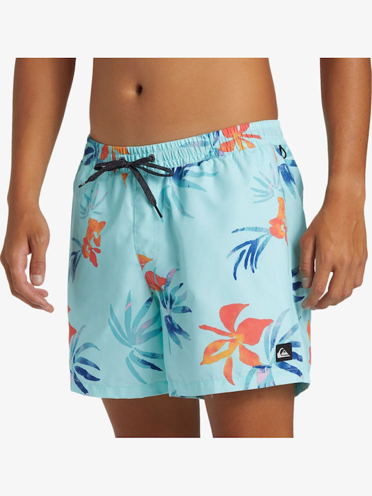 Everyday Mix Volley 15 Men's Swimwear Shorts Light Blue Floral