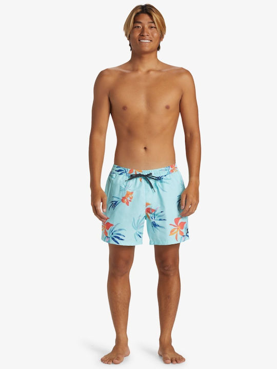 Everyday Mix Volley 15 Men's Swimwear Shorts Light Blue Floral
