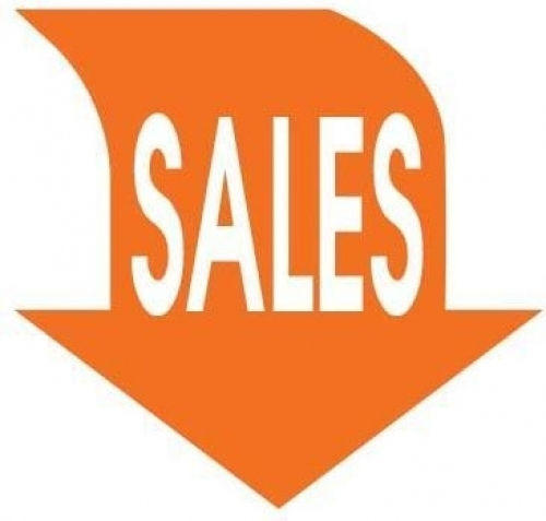 Next Sticker Display Discounts 34x32cm Orange Arrow 23033------3 1pcs