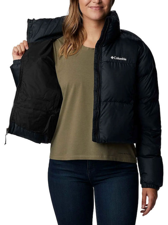 Columbia Women's Long Lifestyle Jacket Waterproof for Winter Black