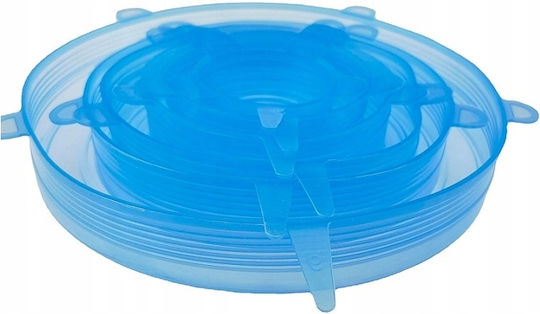 Rosfix Capacul containerului din Metal 19cm în Culoare Albastru 424E-16550 6buc