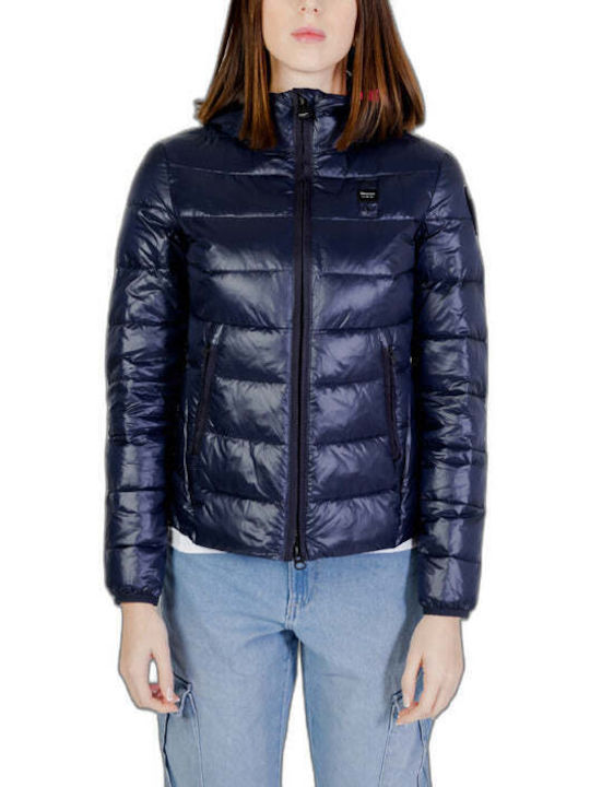 Blauer Women's Long Lifestyle Jacket for Winter Blue