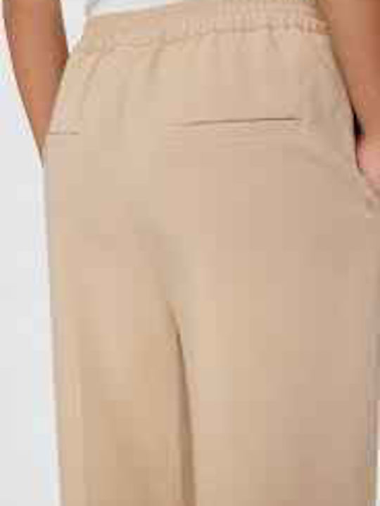 Numph Women's Fabric Trousers Beige