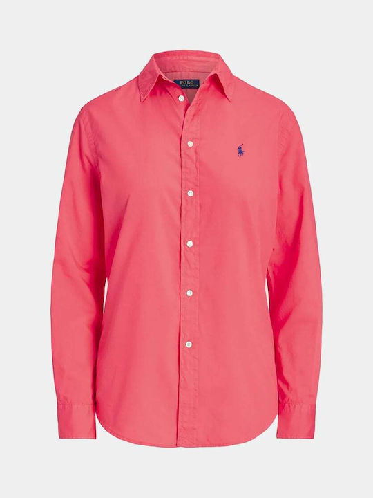 Ralph Lauren Women's Long Sleeve Shirt Pink