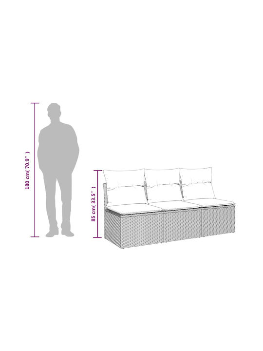 Baumsessel-Sofa Außenbereich Rattan mit Kissen