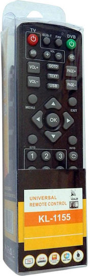 KAL Electronics Universal Τηλεχειριστήριο KL-1155 για Ψηφιακούς Δέκτες