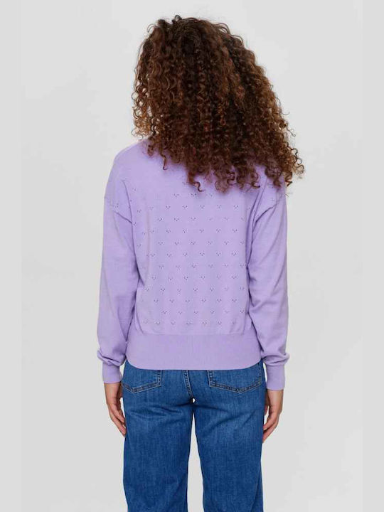 Numph Women's Knitted Cardigan Purple