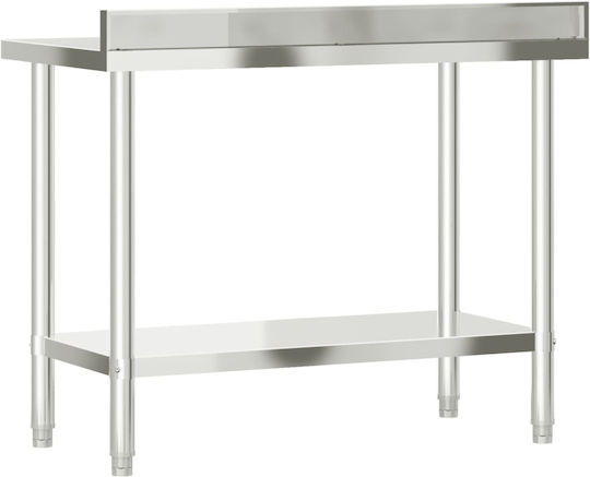 vidaXL Steel Workbench L110xD55xH93cm