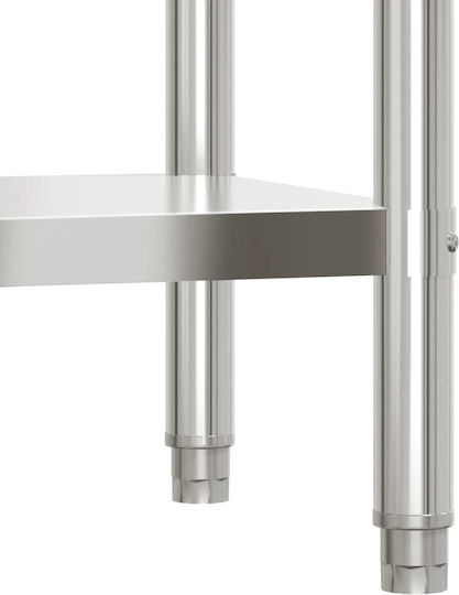 vidaXL Steel Workbench L110xD55xH93cm