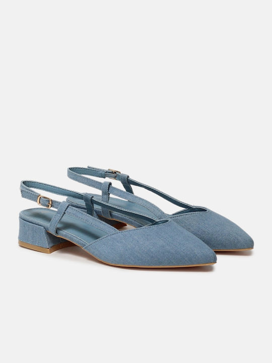 InShoes Pointed Toe Blue Heels