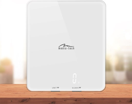 Media-Tech Digital Kitchen Scale Up To 5kg White
