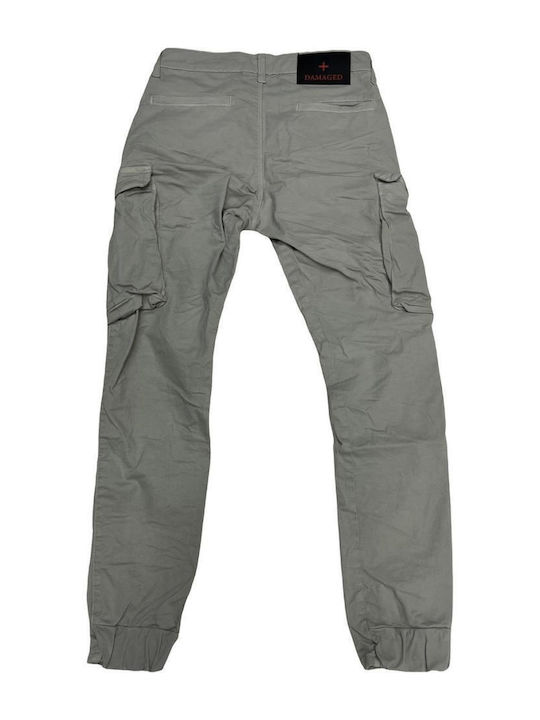 Damaged Jeans Men's Trousers Cargo Greene