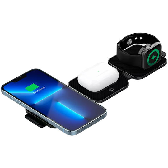 Canyon Kabelloses Ladegerät (Qi Pad) und Kabel USB-C 18W Stromlieferung Schwarzs (CNS-WCS305B)