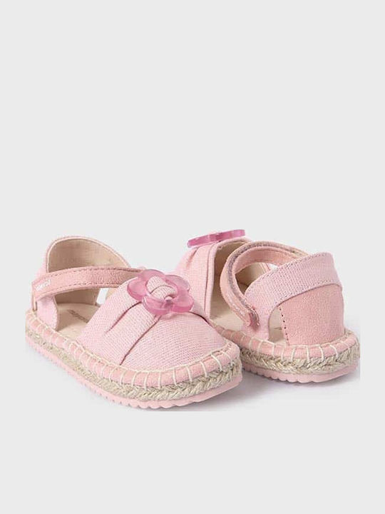 Kids Espradrilles with Hoop & Loop Closure Pink