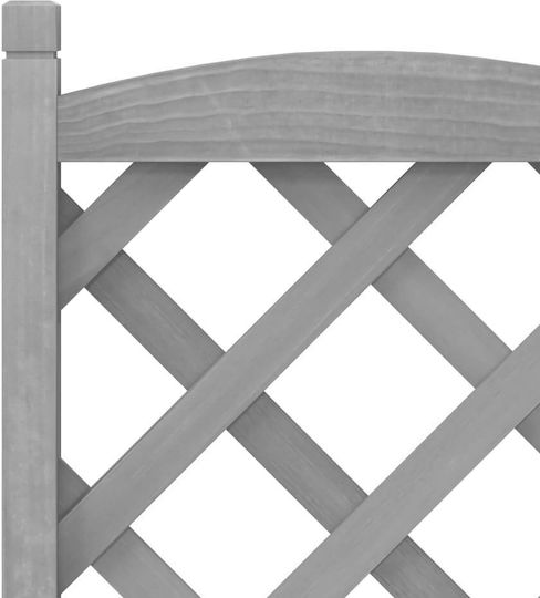 vidaXL Pot Wooden Grey 30cm.