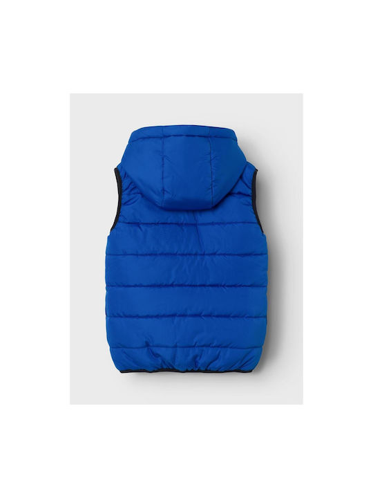 Name It Kinderjacke Ärmellos mit Kapuze Blau