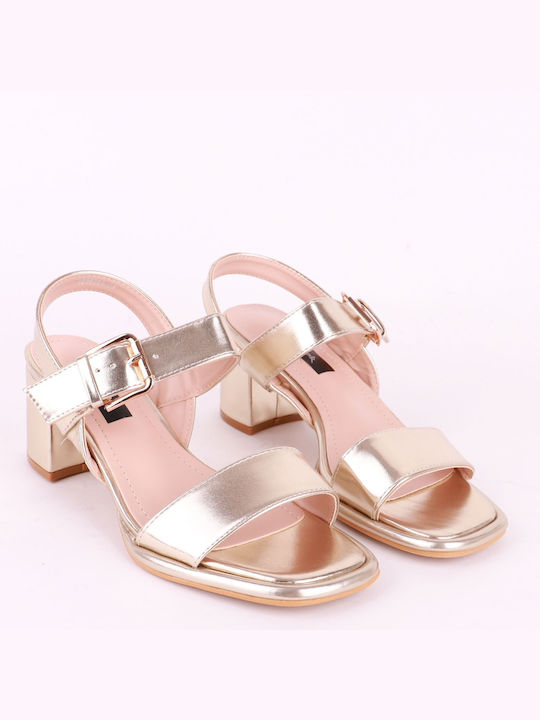 Vera Blum Damen Sandalen in Gold Farbe