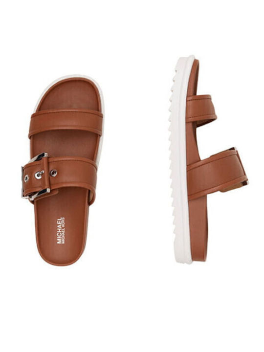 Women's Flat Sandals in Brown Color