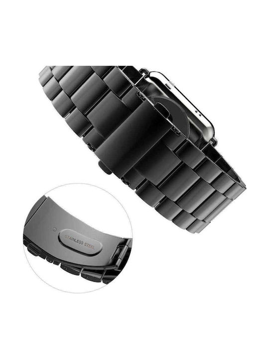 Tech-Protect Λουράκι Ανοξείδωτο Ατσάλι Μαύρο ( Apple Watch 42/44/45mm )