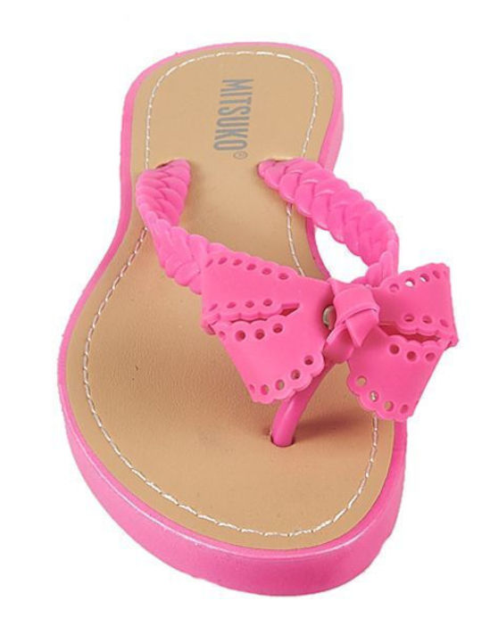 Frauen Flip Flops in Fuchsie Farbe