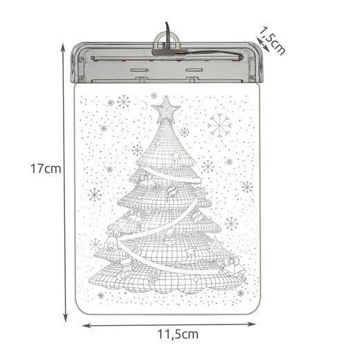 Beleuchtet Weihnachtsdekoration Baum 17cm Batterie Weiß