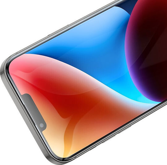 Hoco Large Arc Dustproof Anti-spy 9D 0.4mm Tempered Glass (iPhone 15 Plus / 16 Plus)