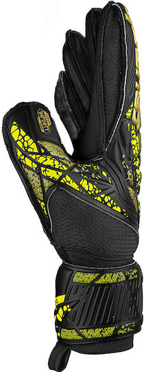Reusch Attrakt Infinity Finger Support Γάντια Τερματοφύλακα Ενηλίκων Μαύρα