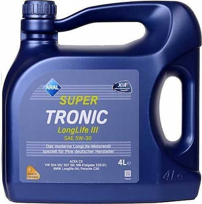 Aral Super Tronic K Synthetic Car Lubricant 5W-30 C3 4lt