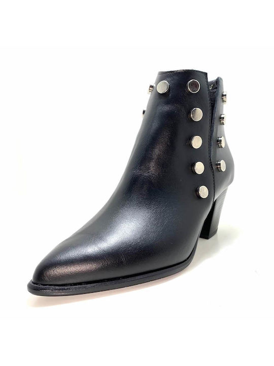 Bacali Collection 19501 Leather Boots Black