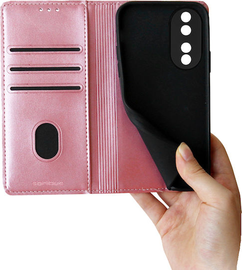 Sonique Brieftasche Synthetisches Leder / Kunststoff / Silikon Rose Gold (Ehre 90)