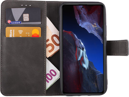 Lime Book Piele artificială / Silicon / Piele Gri (Poco F5 Pro)