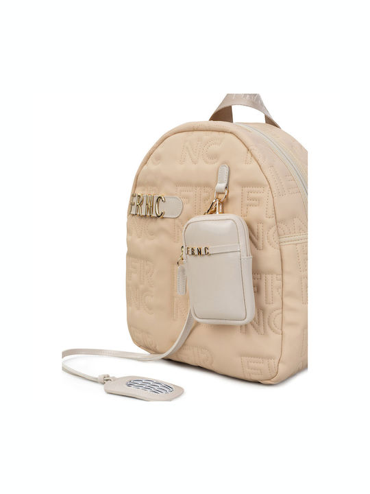 FRNC Damen Tasche Rucksack Vanilla