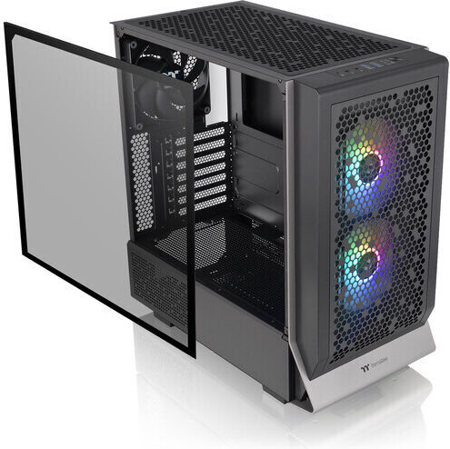 Thermaltake Ceres 330 TG ARGB Gaming Midi Tower Computer Case with Side Window Black