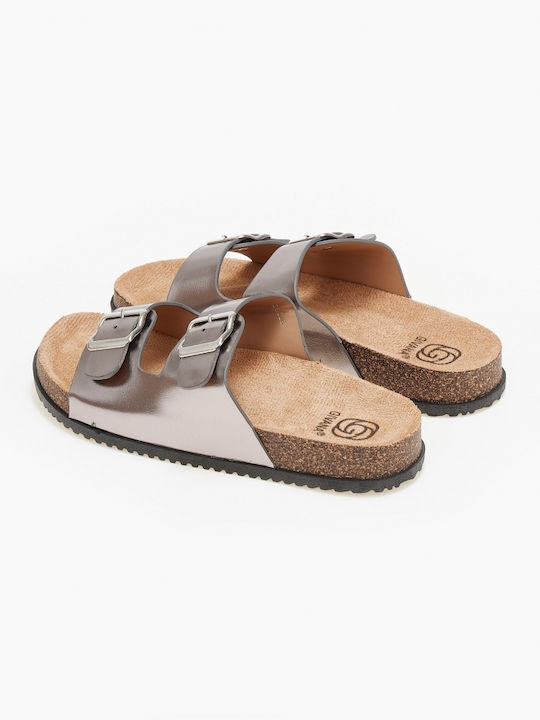 Issue Fashion Women's Flat Sandals in Gray Color