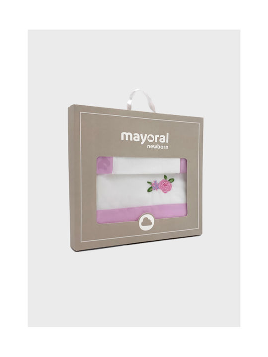 Mayoral Βρεφικό Σεντόνι Κούνιας Βαμβακερό Lullaby Λιλά 70x110εκ.