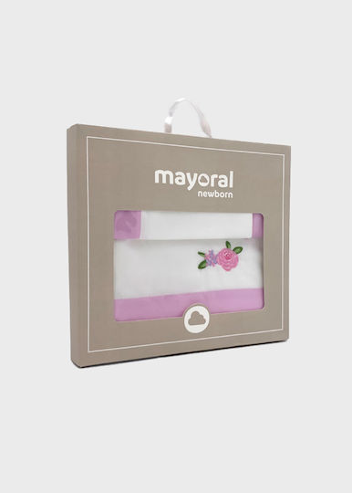 Mayoral Βρεφικό Σεντόνι Κούνιας Βαμβακερό Lullaby Λιλά 70x110εκ.