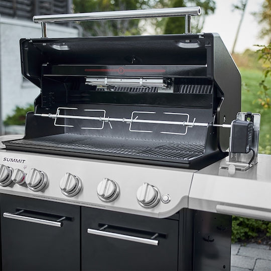 Weber Summit E Газово Барбекю Решетка 91брx49брсм. с 5 бр 27кВт и Инфрачервен Нагревател