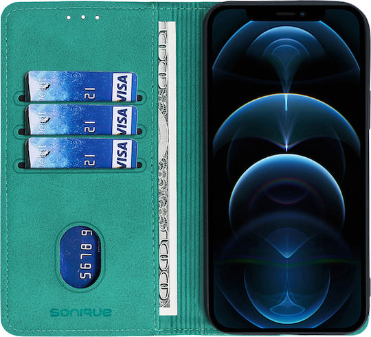 Sonique Wallet Synthetic Leather / Plastic / Silicone Turquoise (Moto G14 4G / Moto G54 5G)