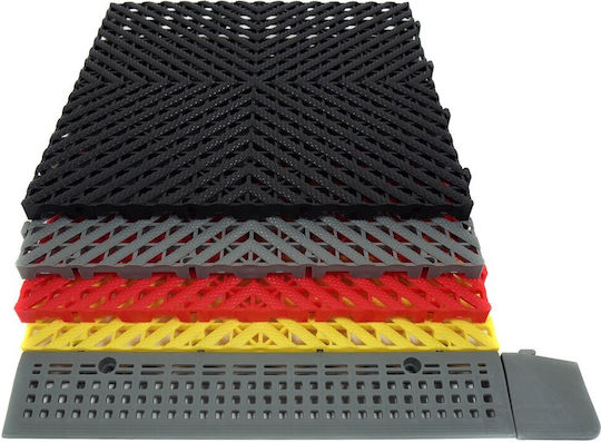 Set Plastic Floor PVC Drainage 400mmx400mmx20mm with 1 Tiles Blue