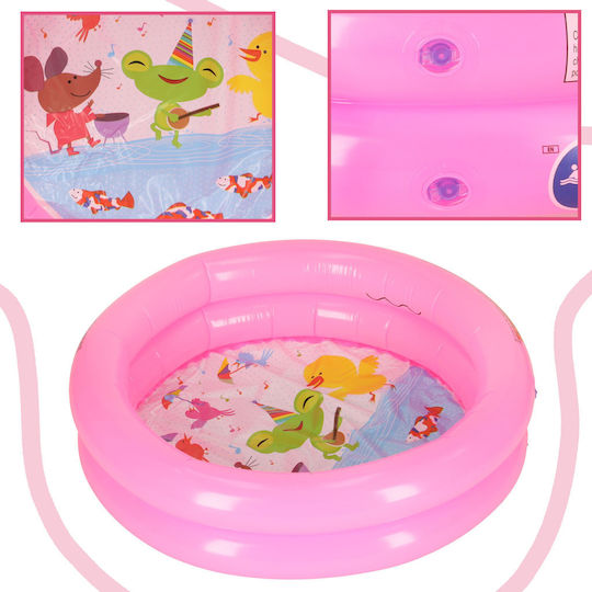 Bestway Kinder Rundes Schwimmbecken PVC 21l Aufblasbar Rosa