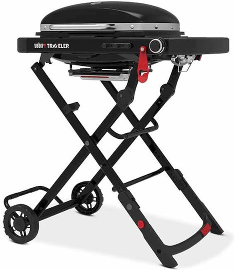 Weber Traveler Compact Portable Gas Grill with 1 pcs 3.2kW