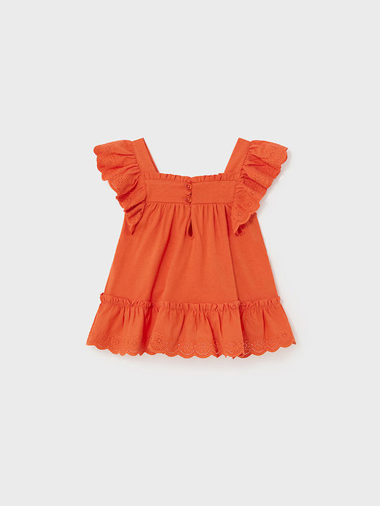 Mayoral Kids Blouse Sleeveless Orange